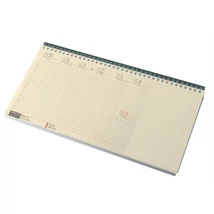 Fekvő asztali naptár blokktömbös chamois papír