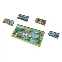 Képes asztali naptár fekvő talppal