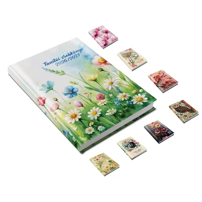 Tanítói zsebkönyv - színes /8 féle mintával/